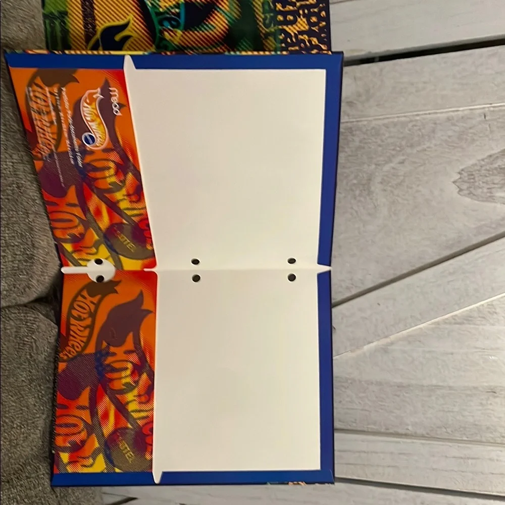Vintage 90’s Mattel Hot Wheels School Folder Bundle New Never Used from 1997!